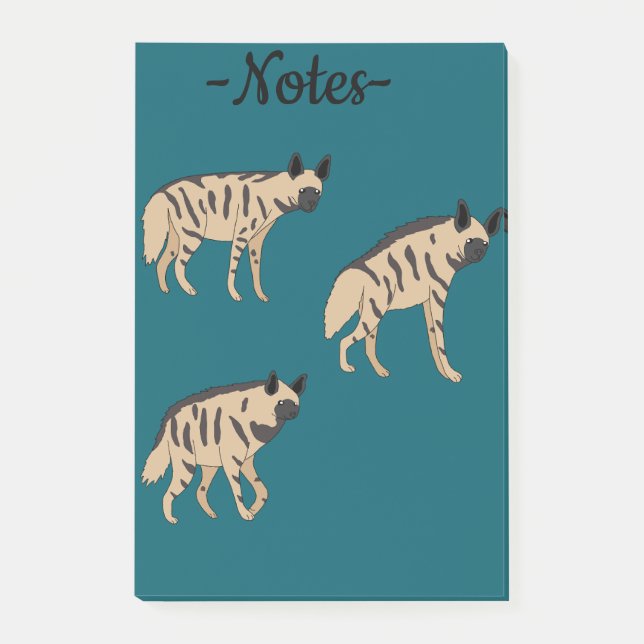 Striped Hyenas Post-it Notes (Front)