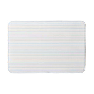 Striped in Blues Bath Mat