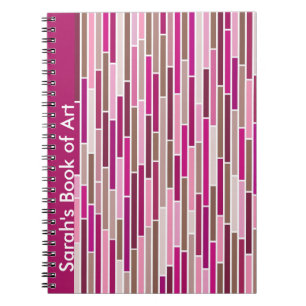 Striped in Pink Notebook