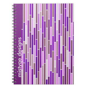 Striped in Purple Notebook