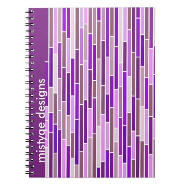 Striped in Purple Notebook (Front)