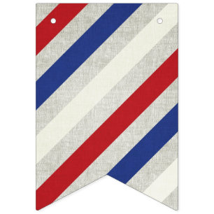 Striped Independence Day Banner Bunting