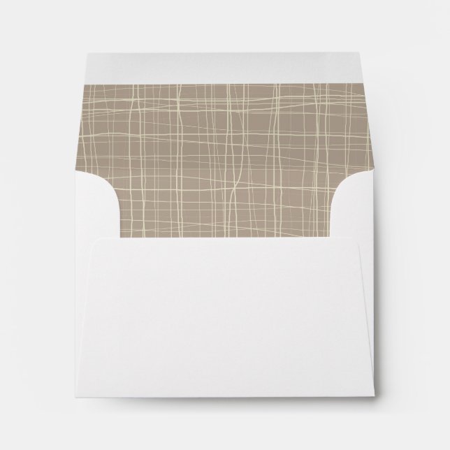 Striped inside elegant classic envelope (Back (Bottom))