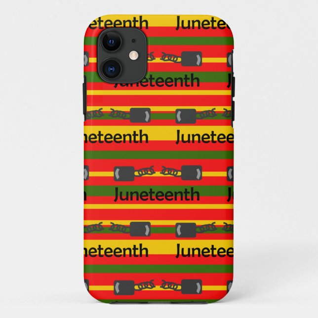 Striped Juneteenth  Case-Mate iPhone Case (Back)