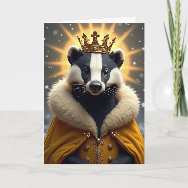 Striped King Birthday Card (Front)