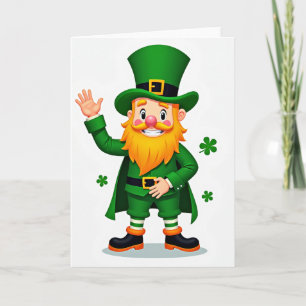Striped Leprechaun Luck Card
