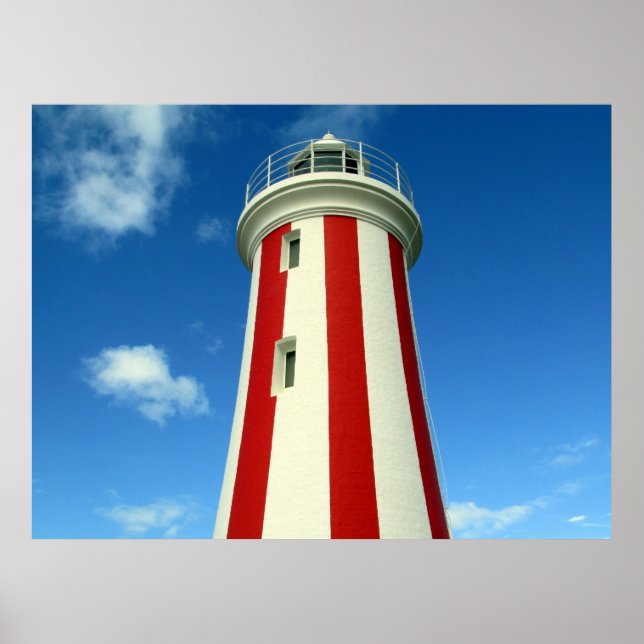 striped lighthouse poster (Front)