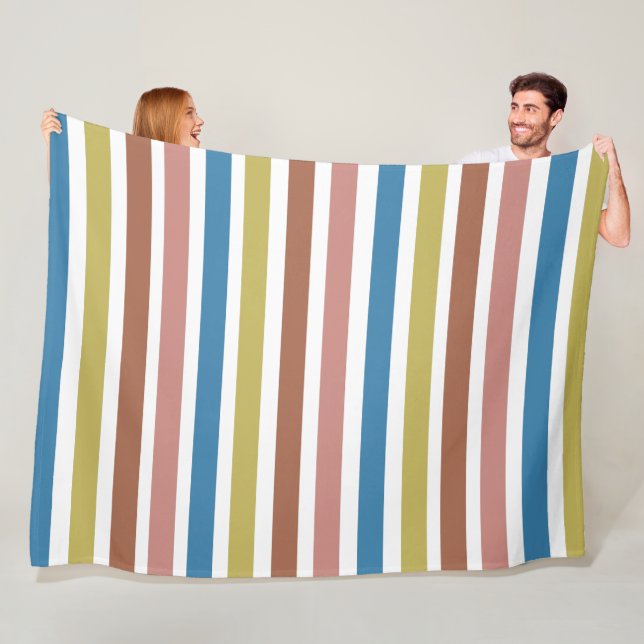 Striped Lines Fleece Blanket (In Situ)