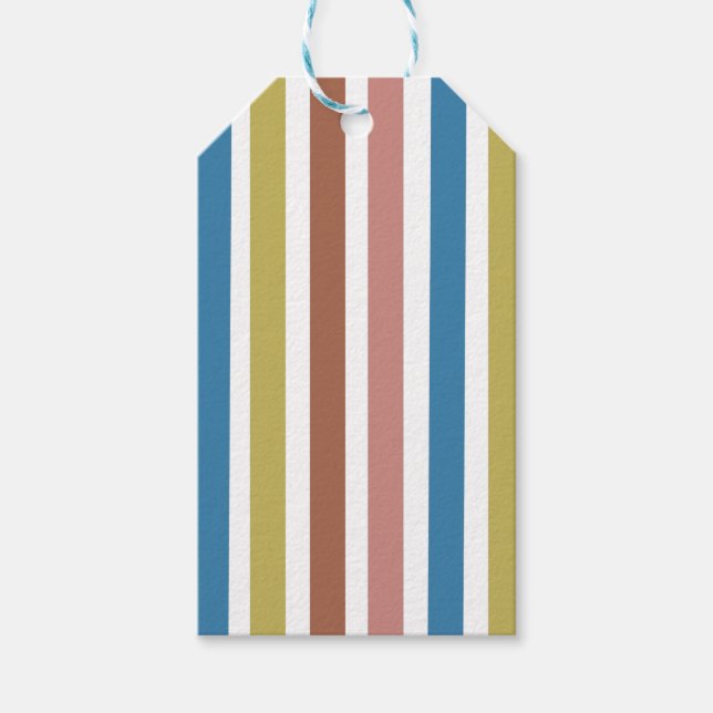 Striped Lines Gift Tags (Front)