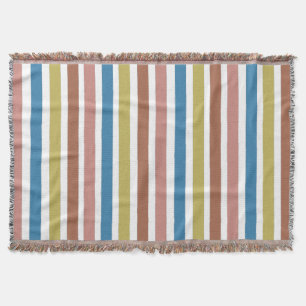 Striped Lines Throw Blanket