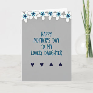 Striped Lovely Daughter Card