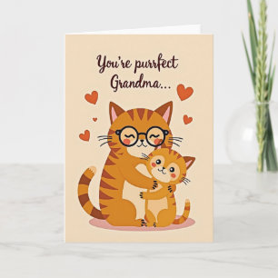 Striped Loving Cats Card