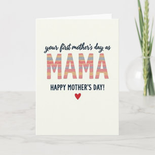 Striped Mama Illustration Card