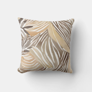 Striped Modern Neutral Beige Simple Cushion