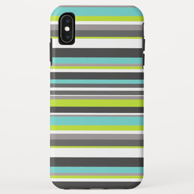Striped Monogram Case-Mate iPhone Case (Back)