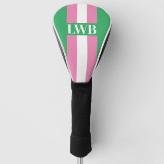 Striped Monogram | Ladies Golf Cover