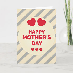 Striped Mother Greeting Card