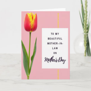 Striped Mother In Law Loving Card