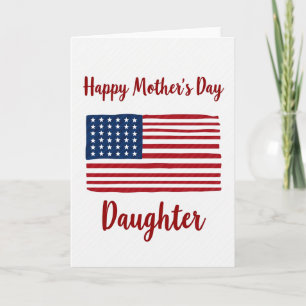 Striped Mothers Day Emblem Card