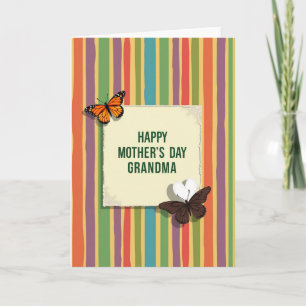 Striped Mothers Day Love Card