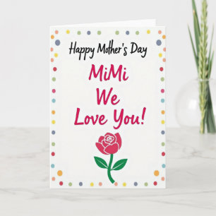 Striped Mothers Love Card
