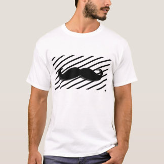 Striped Mustache T-Shirt - 