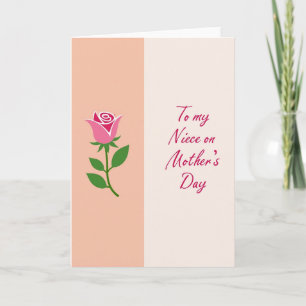 Striped Niece Affection Card