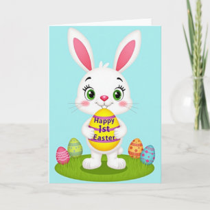 Striped Ovoid Rabbit Card