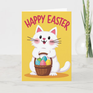 Striped Ovoids Easter Card