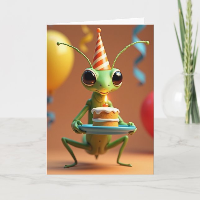 Striped Party Creature Card (Front)