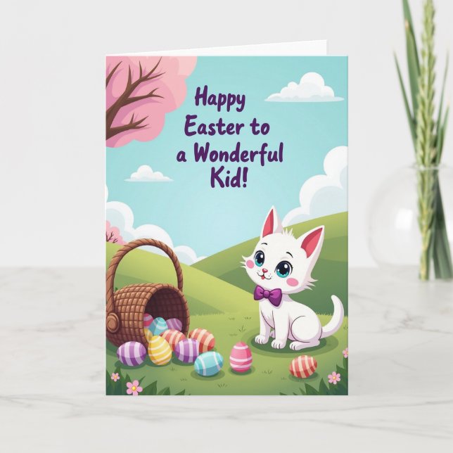 Striped Pastel Spring Card (Front)