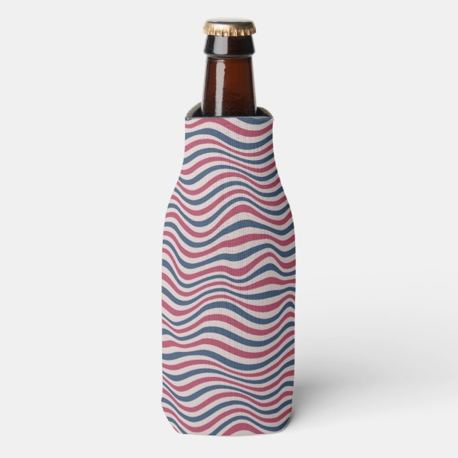 Striped pattern 2 bottle cooler (Bottle Front)