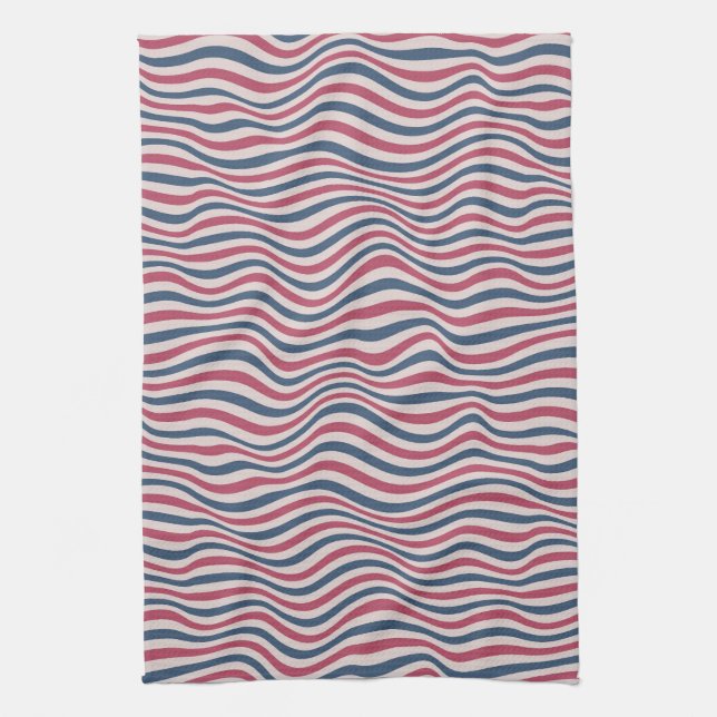 Striped pattern 2 tea towel (Vertical)