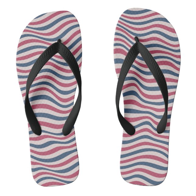 Striped pattern 2 thongs (Footbed)