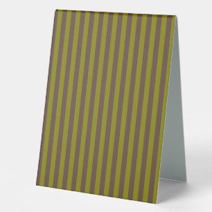 Striped pattern in chocolate brown and olive green