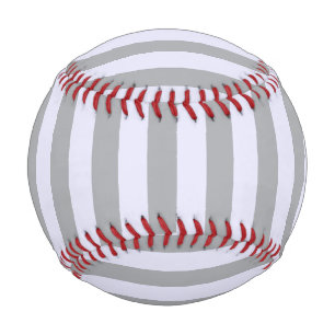 Striped pattern in grey and lavender baseball