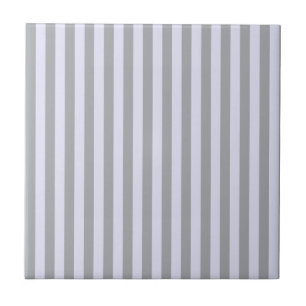 Striped pattern in grey and lavender ceramic tile