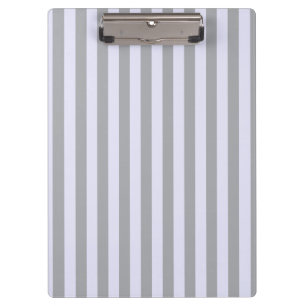 Striped pattern in grey and lavender clipboard