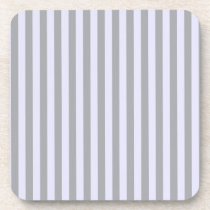 Striped pattern in grey and lavender coaster