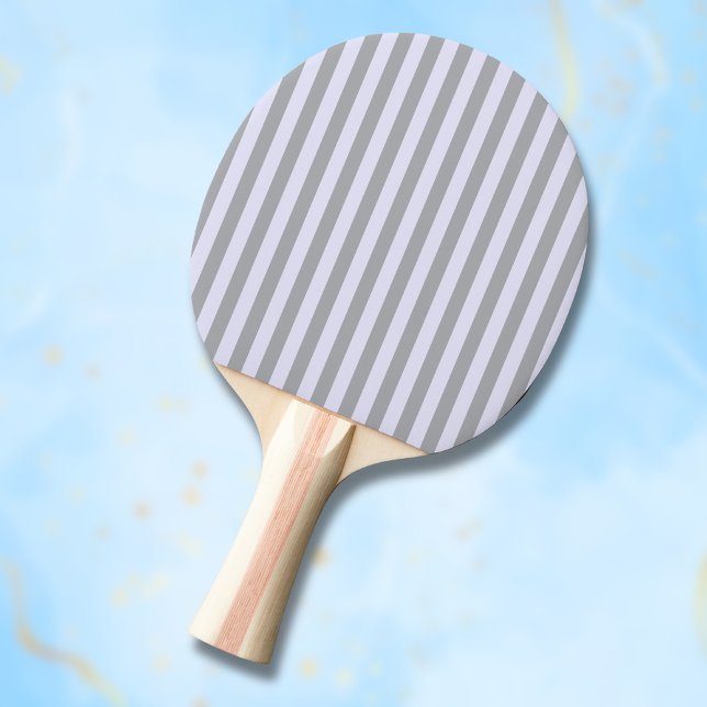 Striped pattern in grey and lavender ping pong paddle (Creator Uploaded)
