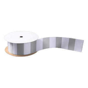 Striped pattern in grey and lavender satin ribbon