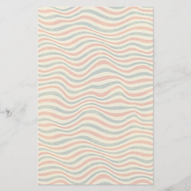 Striped pattern stationery (Front)