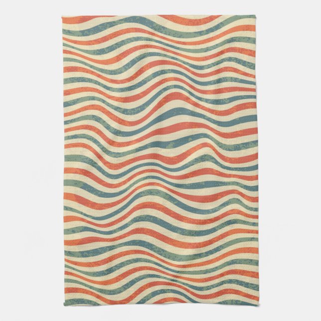 Striped pattern tea towel (Vertical)