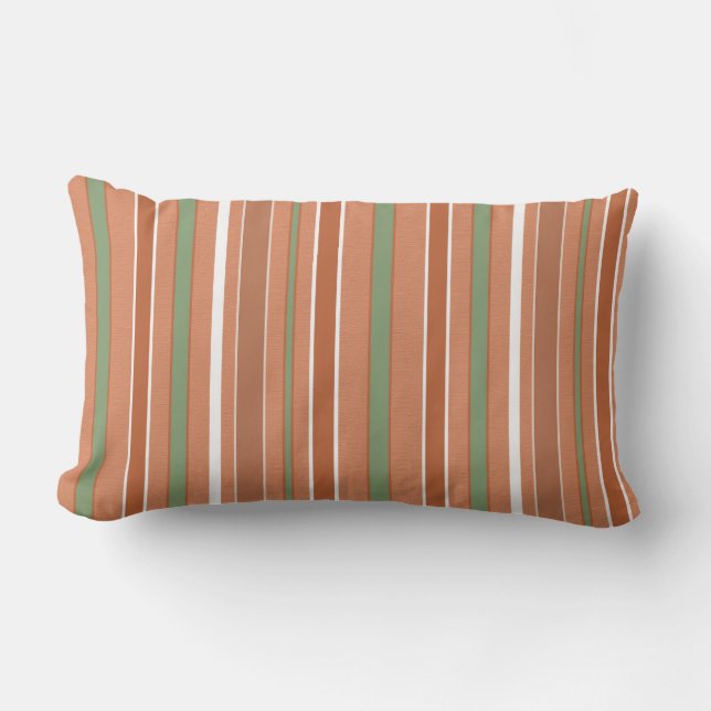 Striped Pattern with any Colour Lumbar Cushion (Front)