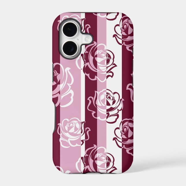 Striped pattern with roses (Back)