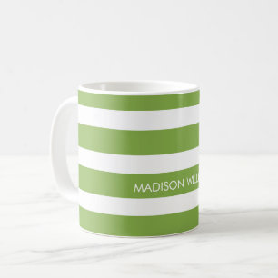 Striped Personalised Coffee Mug