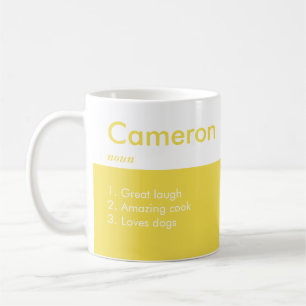 Striped Personalised Coffee Mug