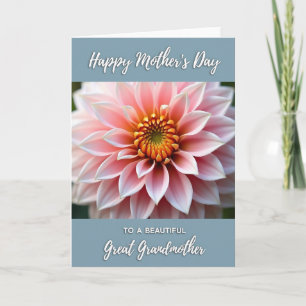 Striped Petal Great Grandmother Card