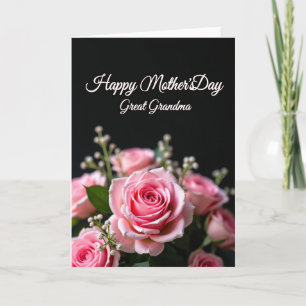 Striped Pink Blossom Card