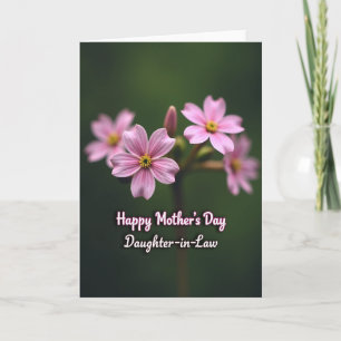 Striped Pink Blossom Daughter Card